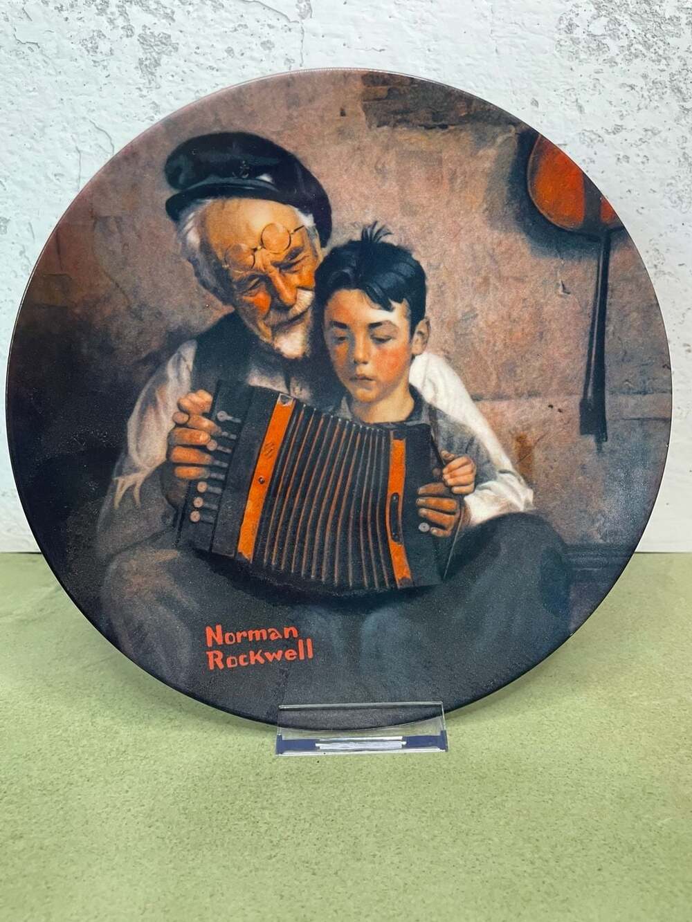 Edwin M. Knowles Norman Rockwell The Music Maker Collector Plate 1981